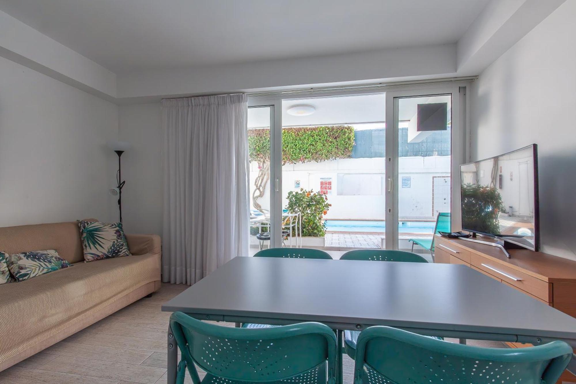 Apartamento Con Terraza Y Piscina En Playa Del Ing Playa del Inglés Exterior foto